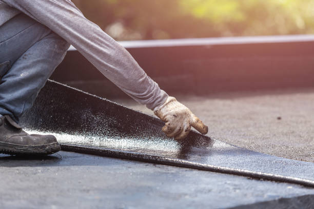 Professional Waterproofing technician working in Brant, NY